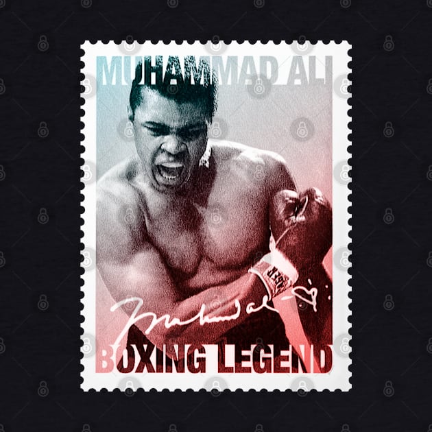 Muhammad Ali Postal Stamp by VintCam